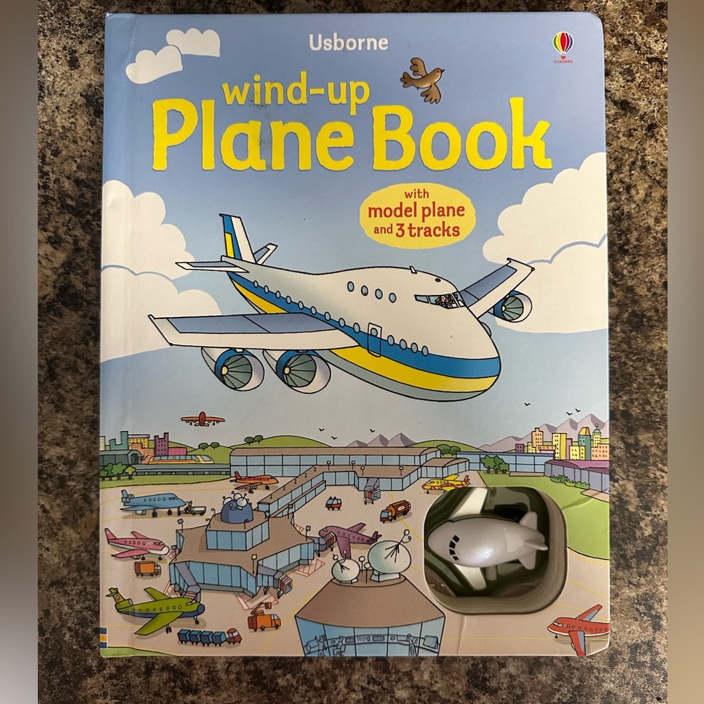 Usborne Books Wind Up Plane Book